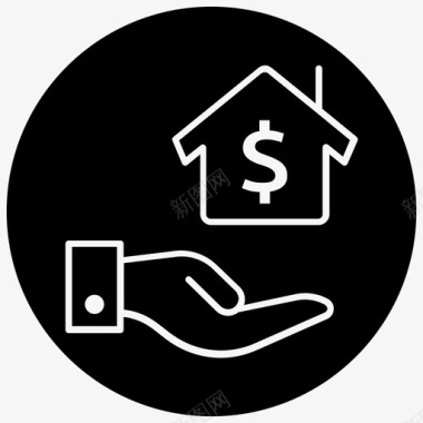 房屋贷款买房房产图标图标