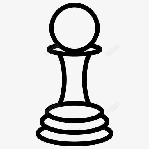 国际象棋棋盘游戏当铺图标svg_新图网 https://ixintu.com 体育 体育加粗线集88 国际象棋 当铺 棋盘游戏