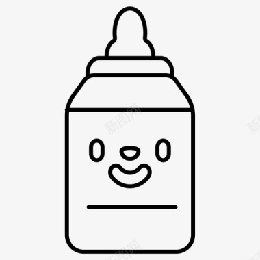 喂食器奶瓶儿童图标图标