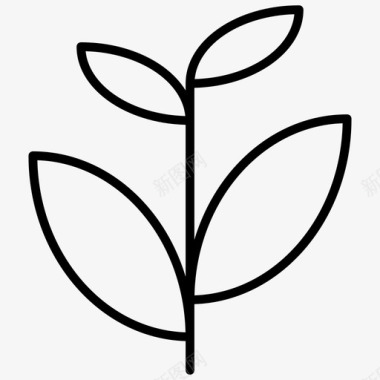 植物作物生长图标图标