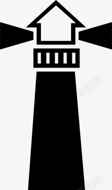 灯塔建筑物岛图标图标