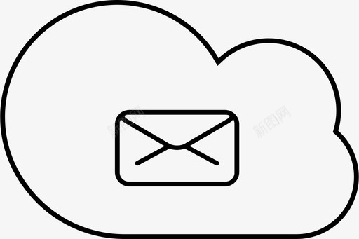 电子邮件客户端云在线图标svg_新图网 https://ixintu.com 云计算 在线 客户端 技术 数据 服务器 电子邮件