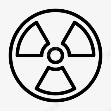 核辐射灾害自然图标图标