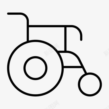 轮椅运输工具乘坐图标图标
