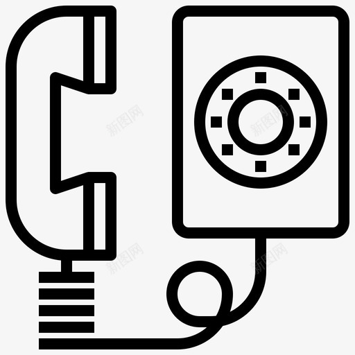 墙上电话电话电话历史概述图标svg_新图网 https://ixintu.com 历史 墙上 概述 电话