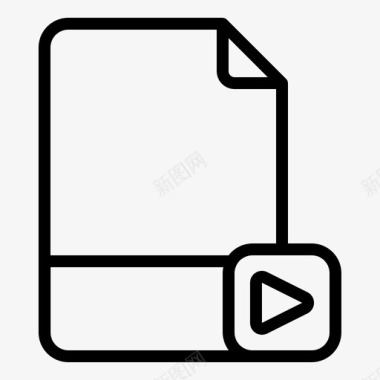 视频文件胶片格式图标图标