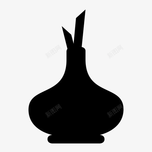 花瓶装饰花盆图标svg_新图网 https://ixintu.com 家用 花瓶 花盆 装饰
