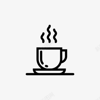 一杯咖啡浓缩咖啡玻璃杯图标图标