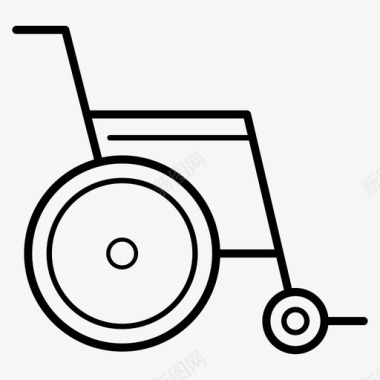 轮椅医院患者图标图标