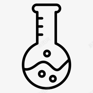 医疗烧瓶佛罗伦萨烧瓶图标图标