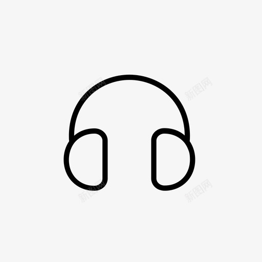耳机音乐乐趣图标svg_新图网 https://ixintu.com 乐趣 耳机 音乐