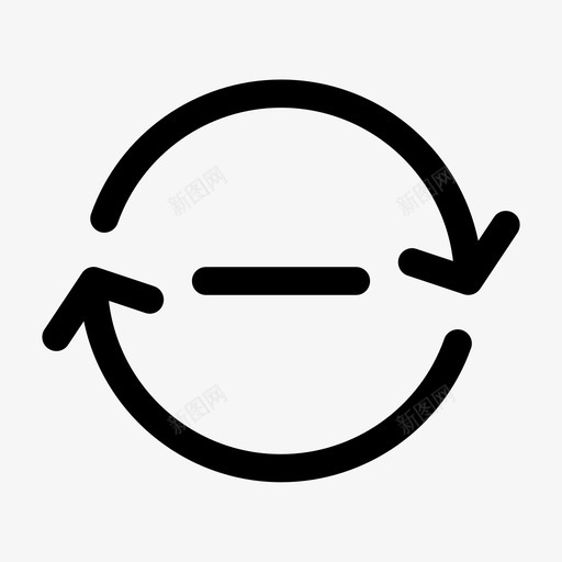 刷新减少重新加载图标svg_新图网 https://ixintu.com 减少 刷新 材料字形集12 移除 重新加载