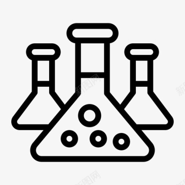 化学教育实验室图标图标