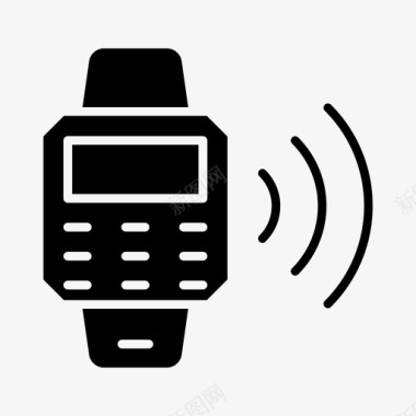 智能手表配件小时图标图标