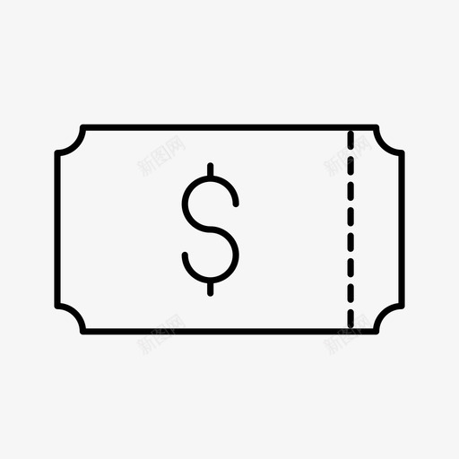 价格帐单优惠券图标svg_新图网 https://ixintu.com 价格 优惠券 帐单 支付 瘦样式图标