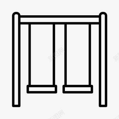 秋千学术教育图标图标