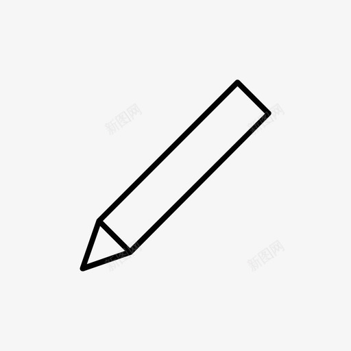 铅笔美术素描图标svg_新图网 https://ixintu.com 标牌 素描 美术 裙子 铅笔