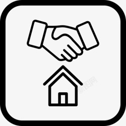 房地产买卖房屋买卖合同房屋图标高清图片