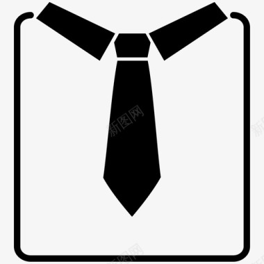 领带商务行政图标图标