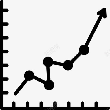 市场营销线图曲线图图标图标