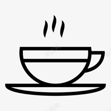杯子咖啡杯热的图标图标
