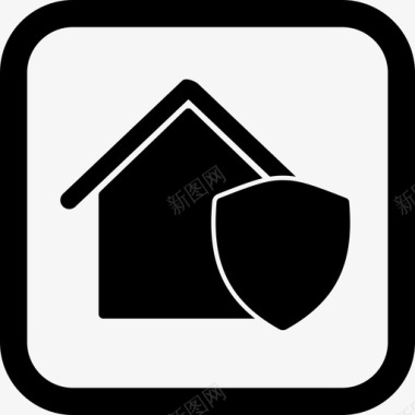 保障房房屋保险房屋保护图标图标