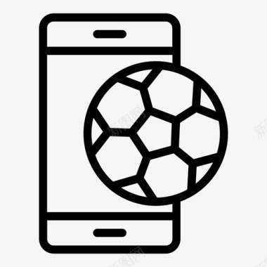 足球智能手机应用程序在线图标图标