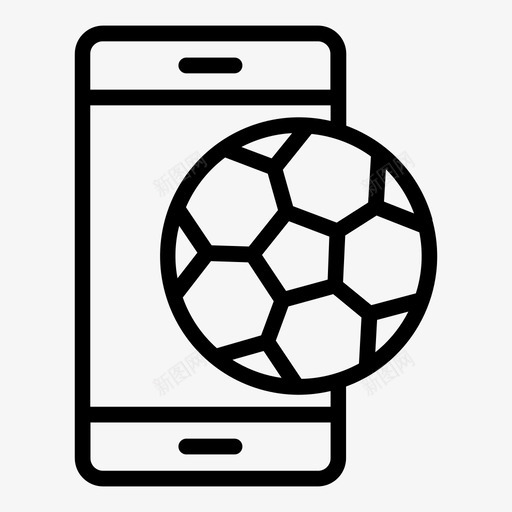 足球智能手机应用程序在线图标svg_新图网 https://ixintu.com 体育 在线 应用程序 手机 智能 足球