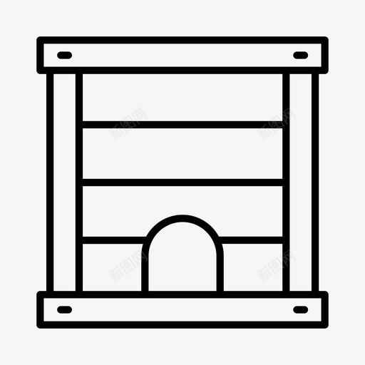 兔子窝农业鸡舍图标svg_新图网 https://ixintu.com 乡村 兔子窝 农业 农场 家园 鸡舍