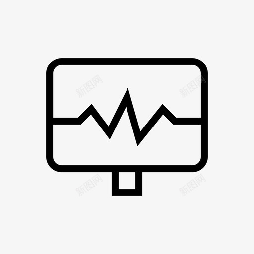 心电监护仪医院医疗图标svg_新图网 https://ixintu.com 医疗 医疗保健 医院 屏幕 心电 监护仪