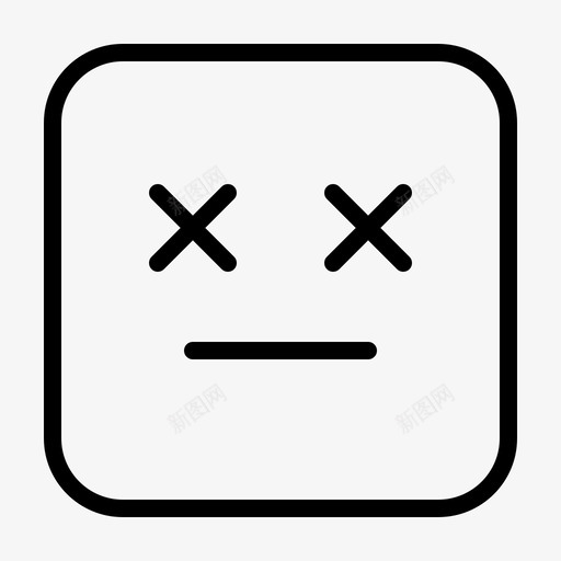 表情符号死亡生病图标svg_新图网 https://ixintu.com 死亡 生病 表情符号