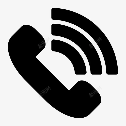 打电话联系拨号图标svg_新图网 https://ixintu.com 打电话 拨号 电话 联系