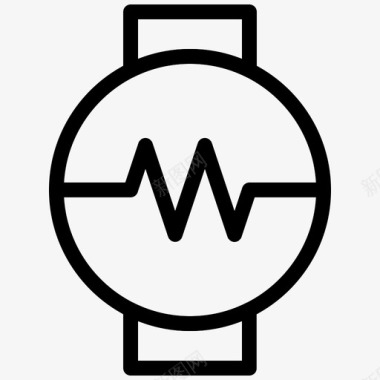 智能手表心跳计算机图标图标