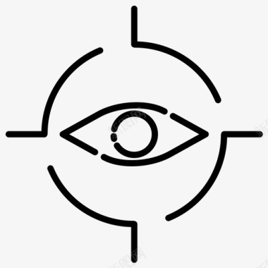 眼睛身体部位人眼图标图标