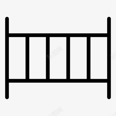 床栏杆摇篮家具图标图标