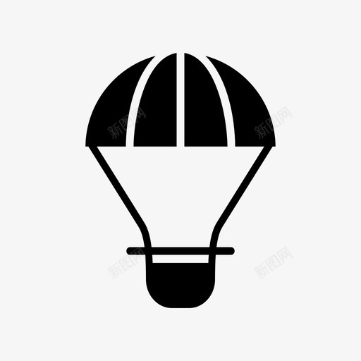 热气球活动飞行图标svg_新图网 https://ixintu.com 旅行 活动 热气球 运输 飞行