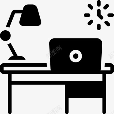 工作区隔间办公室图标图标