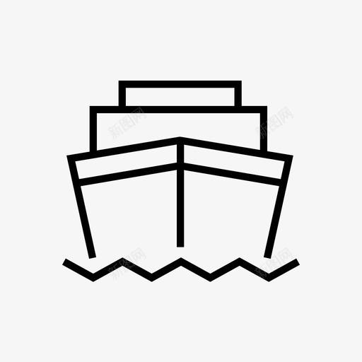 船舶邮轮运输图标svg_新图网 https://ixintu.com 1em 技术 旅行 航行 船舶 运输 邮轮