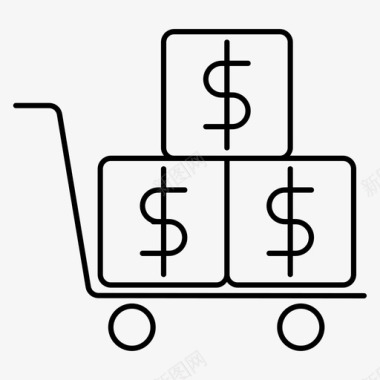 购物车交付包产品发货图标图标