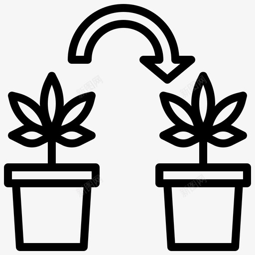 克隆大麻毒品图标svg_新图网 https://ixintu.com 克隆 医疗保健 大麻 大麻概述 毒品