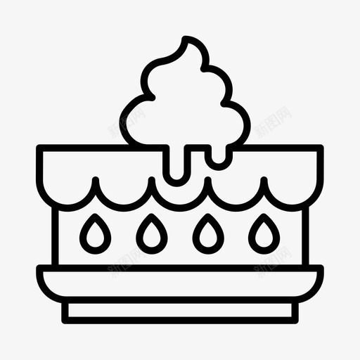 布丁蛋糕甜点图标svg_新图网 https://ixintu.com 布丁 甜点 糕点 蛋糕 食物