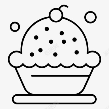 烘焙蛋糕奶油图标图标