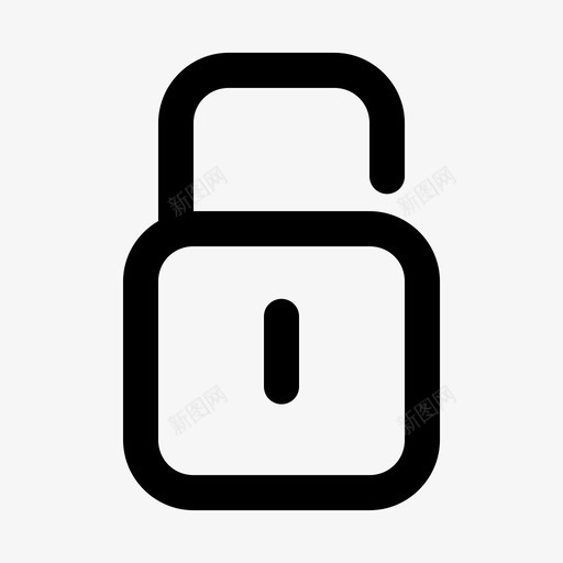 解锁接口隐私图标svg_新图网 https://ixintu.com 保护 安全 接口 解锁 隐私