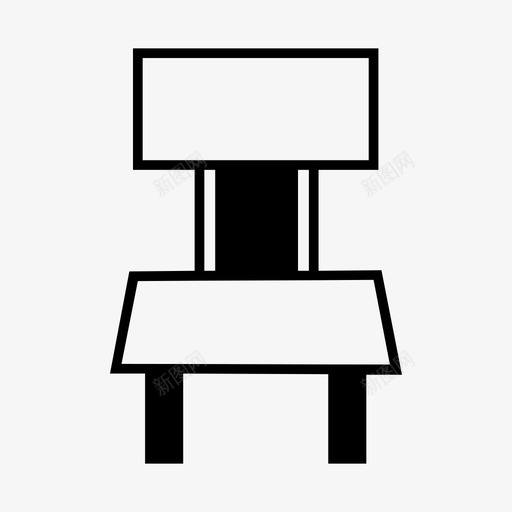 椅子坐垫餐厅图标svg_新图网 https://ixintu.com 坐垫 家具 座椅 椅子 餐厅