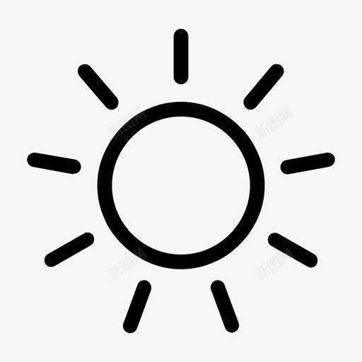 太阳灯光图标svg_新图网 https://ixintu.com 光 太阳 日出 星星 灯