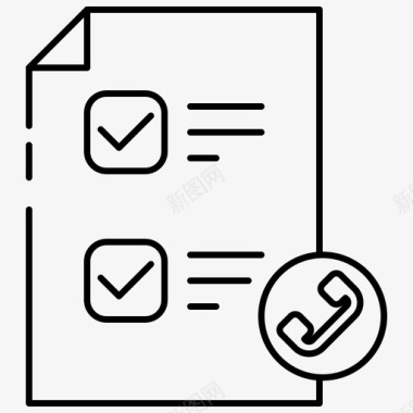 电话调查反馈营销图标图标