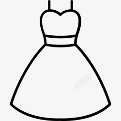 婚纱礼服图标矢量婚纱礼服新娘图标高清图片