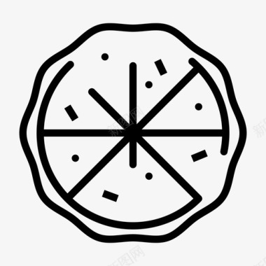 披萨食品手工图标图标