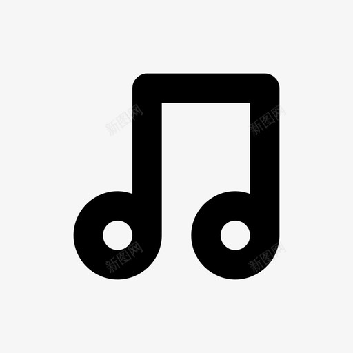 音乐笔记音频歌曲图标svg_新图网 https://ixintu.com 声音 歌曲 界面元素概述 音乐笔记 音频