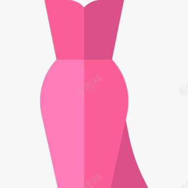 连衣裙时装3扁平图标图标